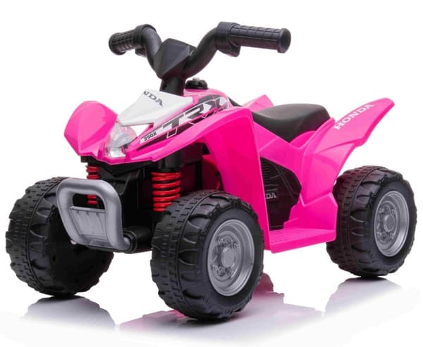 Honda TRX250X EL-ATV för barn med 7,2V Lithium + Lädersäte, Pink