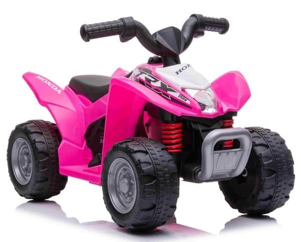 Honda TRX250X EL-ATV för barn med 7,2V Lithium + Lädersäte, Pink