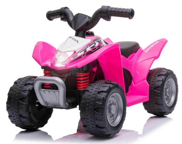 Honda TRX250X EL-ATV för barn med 7,2V Lithium + Lädersäte, Pink