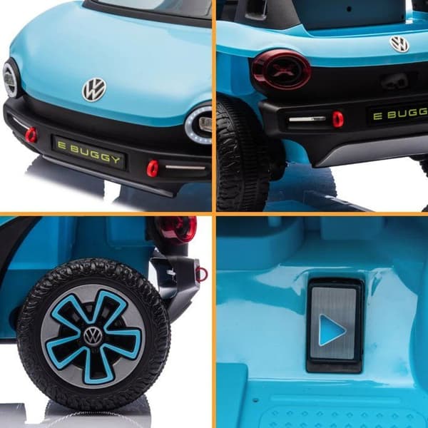 Elbil för Barn 12V - Volkswagen E-Buggy - 1 till 5 år - Blå