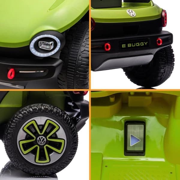 Elbil för Barn 12V - Volkswagen E-Buggy - 1 till 5 år - Grön