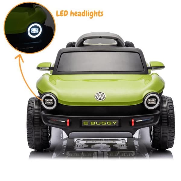 Elbil för Barn 12V - Volkswagen E-Buggy - 1 till 5 år - Grön