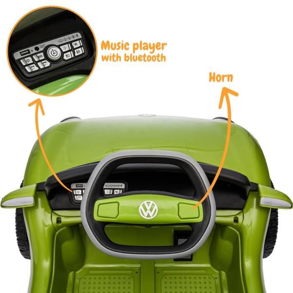 Elbil för Barn 12V - Volkswagen E-Buggy - 1 till 5 år - Grön