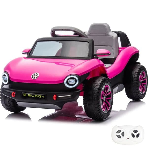Elbil för Barn 12V - Volkswagen E-Buggy - 1 till 5 år - Rosa