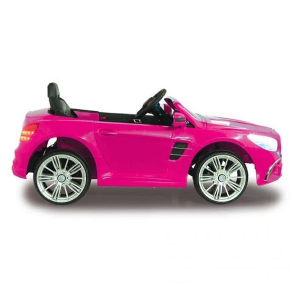 Barnbil - Jamara - Mercedes-Benz SL 400 - Rosa - 12V - Dörrar och LED-lampor