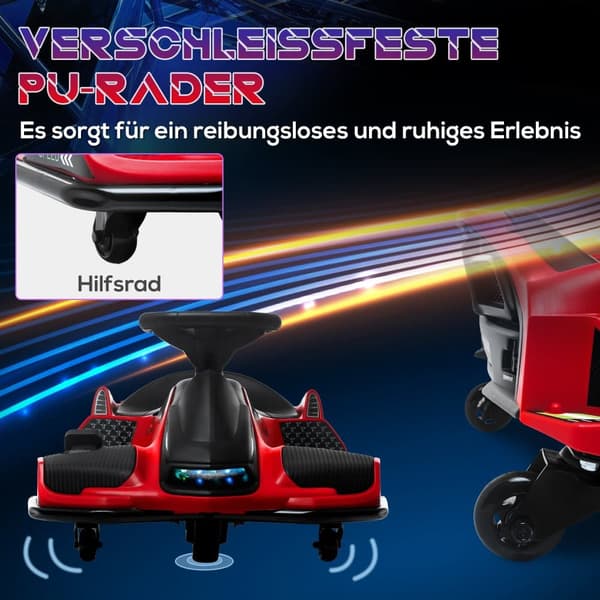 Elektrisk Go-Kart til Børn, 90x53x99 cm, Rød