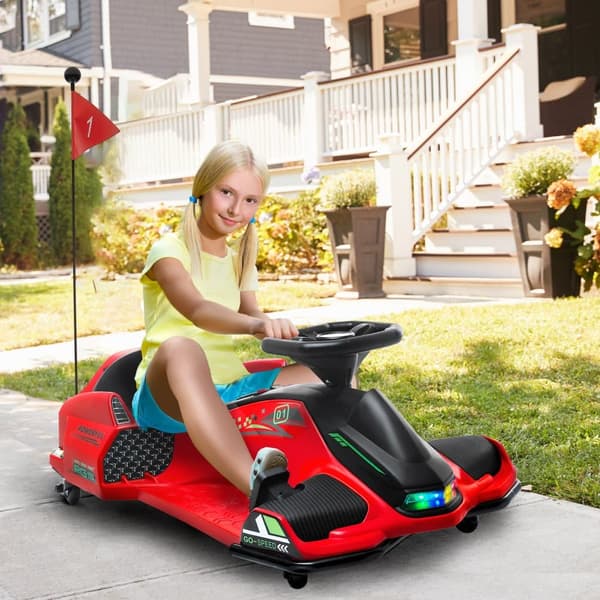 Elektrisk Go-Kart til Børn, 90x53x99 cm, Rød