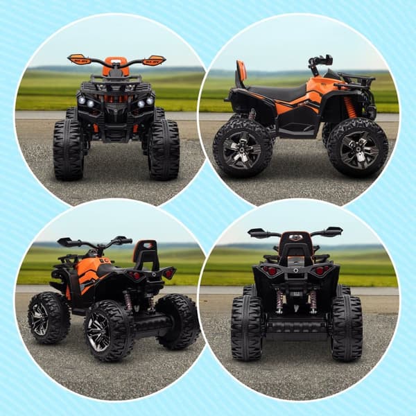 Elektrisk Quad til Børn, 100x65x73 cm, Orange