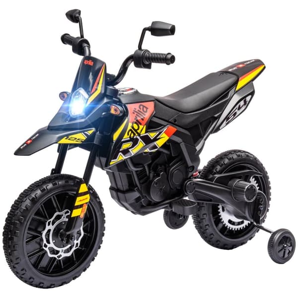 Børns Elektriske Motorcykel, 106.5L x 56W x 80H cm, Gul