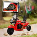 Miniatyrbild 3 av 9: Barns Elektriska Motorcykel, 110x48x56 cm, Röd