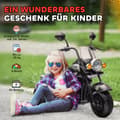 Miniatyrbild 7 av 9: Barns Elektriska Motorcykel, 110x48x56 cm, Svart