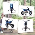 Miniatyrbild 9 av 9: Elektrisk Motorcykel för Barn, 107x56x70 cm, Blå