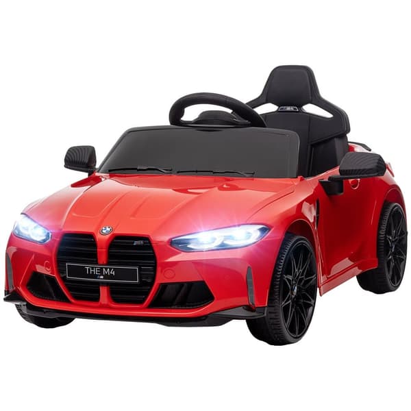 Barns Elektriska Bil, BMW M4, 108x69.5x51 cm, Röd