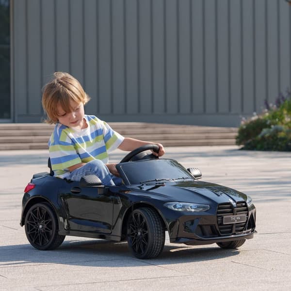 Børns Elektriske Bil, BMW M4, 108x69.5x51 cm, Sort