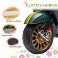 Miniatyrbillede 7 af 9: Børns Elektriske Motorcykel, 6V, 107x47x73 cm, Mørkegrøn