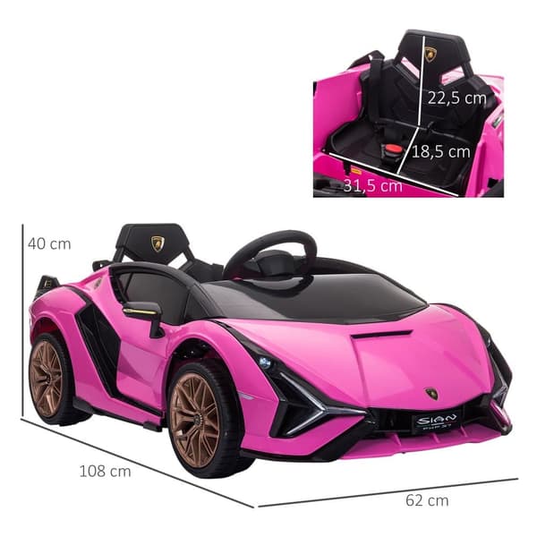 Barns Elektriska Bil, SUV, 108x62x40 cm, Rosa