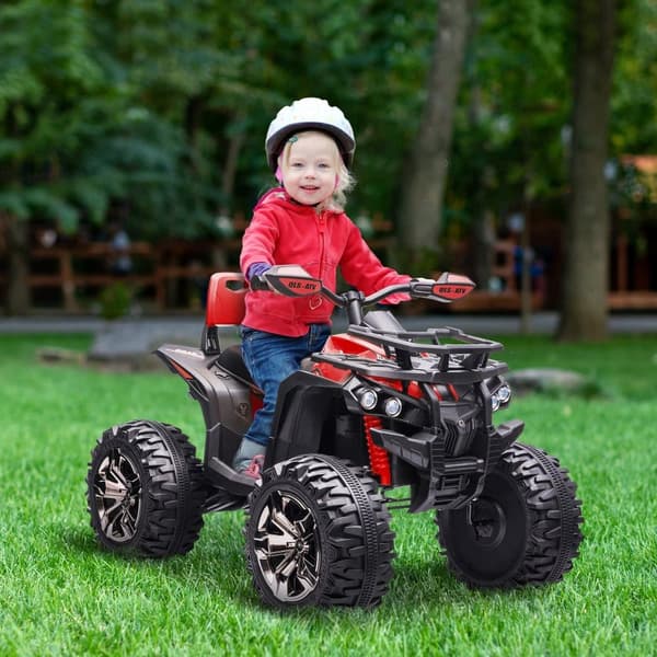 Elektrisk Quad til børn, 12V, 100x65x73 cm, Rød