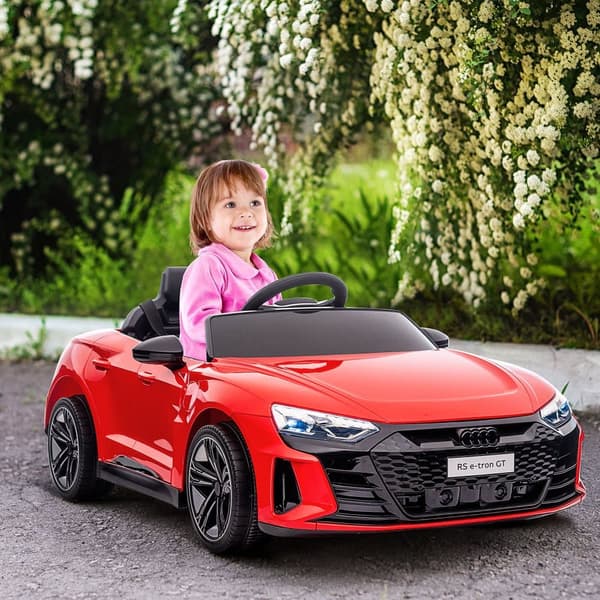 Børns Elektriske Bil, AUDI RS e-tron GT, 103x58x41 cm, Rød