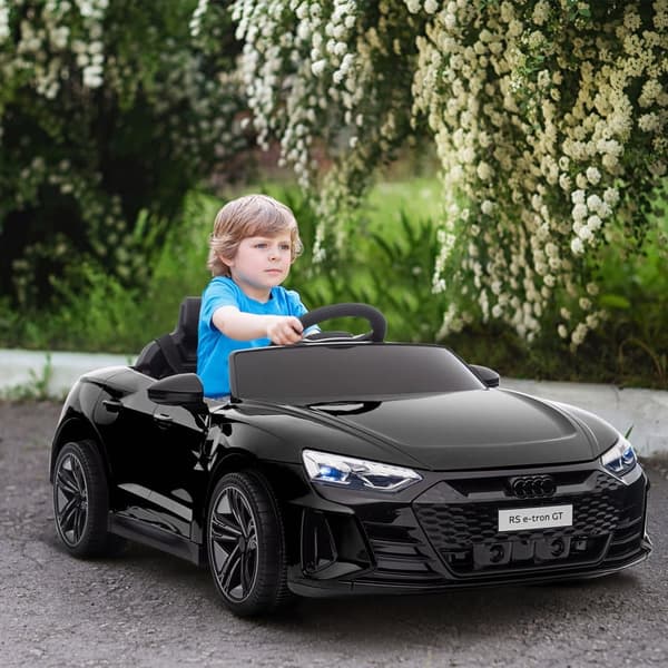 Børns Elektriske Bil, AUDI RS e-tron GT, 103x58x41 cm, Sort