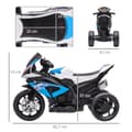 Miniatyrbillede 3 af 9: Elektrisk Motorcykel til Børn, 82,5x42x54 cm, Blå