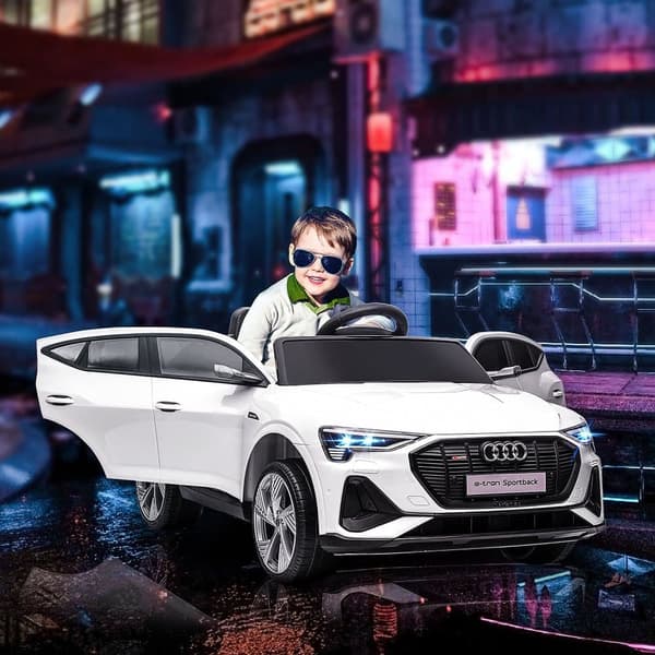 Elektrisk Barnbil, Audi E-tron, 108x60x47 cm, Vit