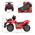 Miniatyrbillede 3 af 9: Mini Elektrisk Quad, 70x42x45 cm, Pink