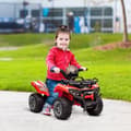 Miniatyrbillede 2 af 9: Mini Elektrisk Quad, 70x42x45 cm, Pink