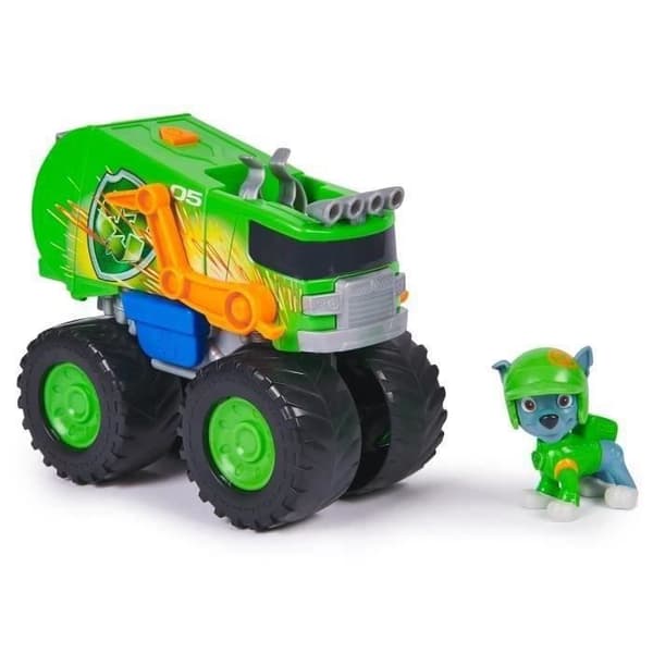 SPIN MASTER FORDON + RÄDDNINGSHJUL ROCKY FIGUR PAW Patrol