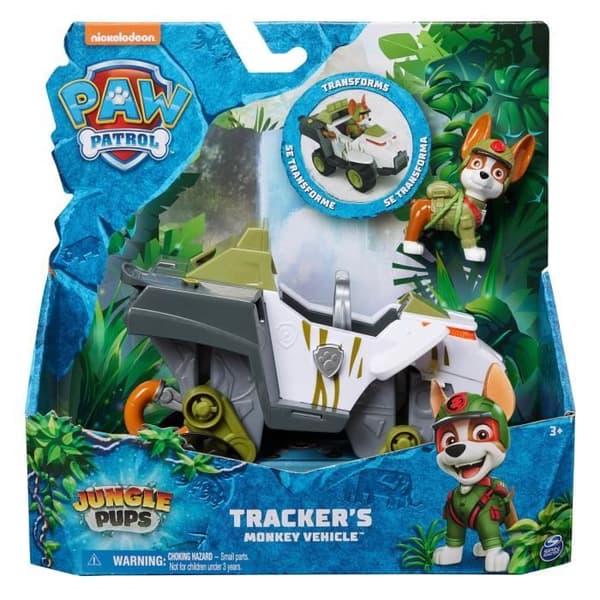 SPIN MASTER KØRETØJ + SPORER JUNGLE PUPS FIGUR PAW Patrol