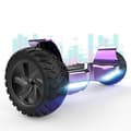 Miniatyrbild 1 av 5: Hoverboard 8,5 tum Hummer All Terrain LED Bluetooth med kraftfull motor Idealisk present Lila krom