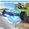 Miniatyrbild 3 av 5: Hoverboard 8,5 tum Hummer All Terrain LED Bluetooth med kraftfull motor Idealisk present Blå krom