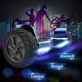 Miniatyrbild 4 av 5: Hoverboard 8,5 tum Hummer All Terrain LED Bluetooth med kraftfull motor Idealisk present Blå krom