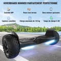 Miniatyrbild 5 av 5: Hoverboard 8,5 tum Hummer All-Terrain LED Bluetooth med Kraftfull Motor Perfekt Present Svart