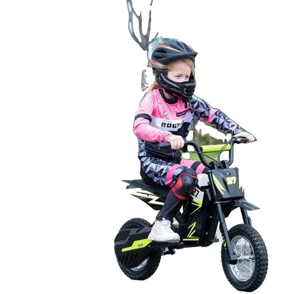 Barnens elektriska motorcykel, 25KM/H hastighet, 15KM räckvidd,Grön