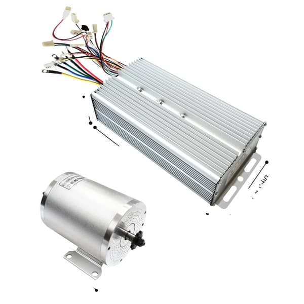 3000W Elektrisk Borstlös Motor Kit, Hög Hastighet 6600 RPM, Hållbar Aluminiumkonstruktion,silver