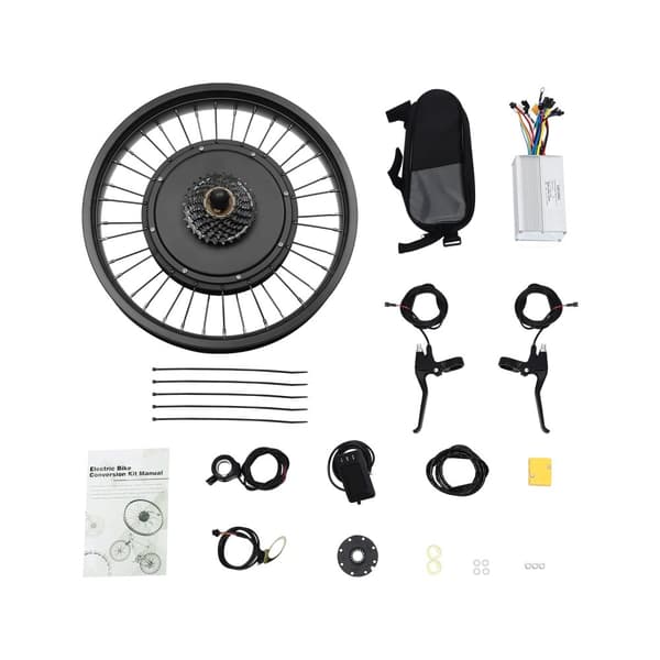 Elcykelkonverteringskit, 1000W borstlös motor, 38-45 km/h max hastighet,Motorhjul