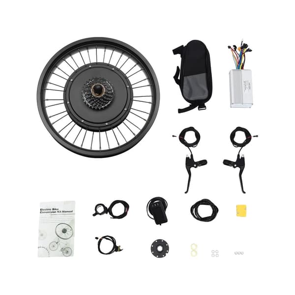Elcykelkonverteringskit, 1000W borstlös motor, 38-45 km/h max hastighet,Motorhjul