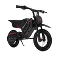 Miniatyrbild 1 av 2: Barnens elektriska motorcykel, 150W motoreffekt, maxhastighet 16KM/H, batterikapacitet 14.4V/4Ah,Svart