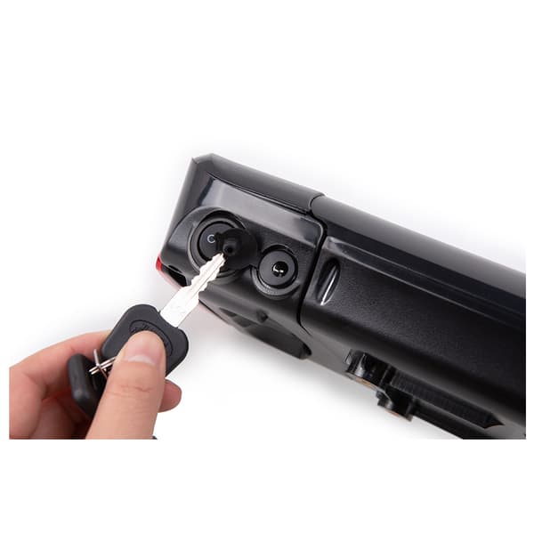Erstatningsbatteri, 36V 116AH kapacitet, bagagebærer design, Sort