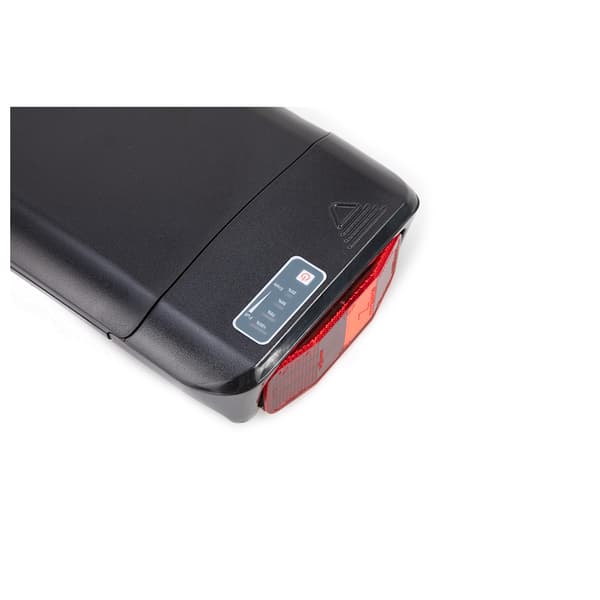 Erstatningsbatteri, 36V 116AH kapacitet, bagagebærer design, Sort