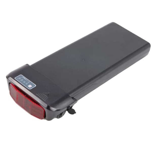 Erstatningsbatteri, 36V 116AH kapacitet, bagagebærer design, Sort