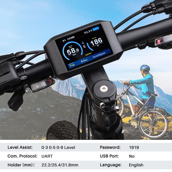 Bluetooth-konverteringskit, digital display, vattentät IP 65,750C Display