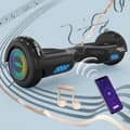 Miniatyrbild 3 av 4: MEGA MOTION Black Hoverboard och Black Kart Pack, 2 hjul Hoverboard 6,5" LED-lampor med Bluetooth-högtalare