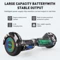 Miniatyrbild 4 av 4: MEGA MOTION Camouflage Hoverboard+Camouflage Go-Kart för barn, 2 hjul Hoverboard 6,5" LED-lampor med Bluetooth-högtalare
