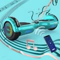Miniatyrbild 2 av 4: MEGA MOTION Green Hoverboard och Green Kart Pack, 2 hjul Hoverboard 6,5" LED-lampor med Bluetooth-högtalare