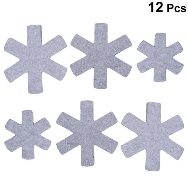 1 set 12 delar skyddande köksredskap Protector Pan Mads Non-Stick Pot Pad för hemmabruk