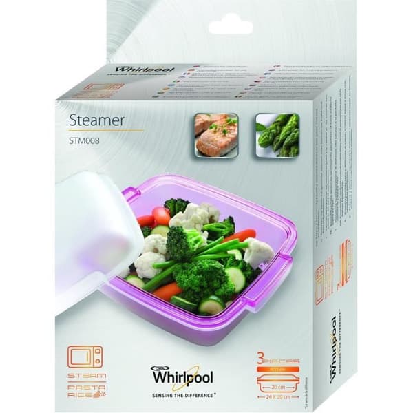 Wpro STM008 Ångskål för Whirlpool mikrovågsugn med ångfunktion. Sol: 24 cm