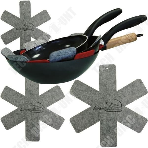 TD® Set med 3 Pan Protectors Protective Disc- Köksredskap- Kökstillbehör