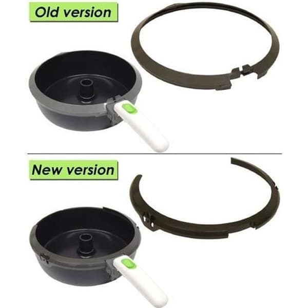 Anti-overflow ring för SEB fritös - Actifry Family kompatibel - Svart och vit