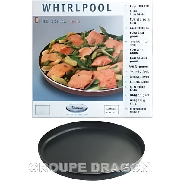Krispigt fat ø 32cm för Whirlpool Jet mikrovågsugn - Modell MT66 - Originaltillverkade del